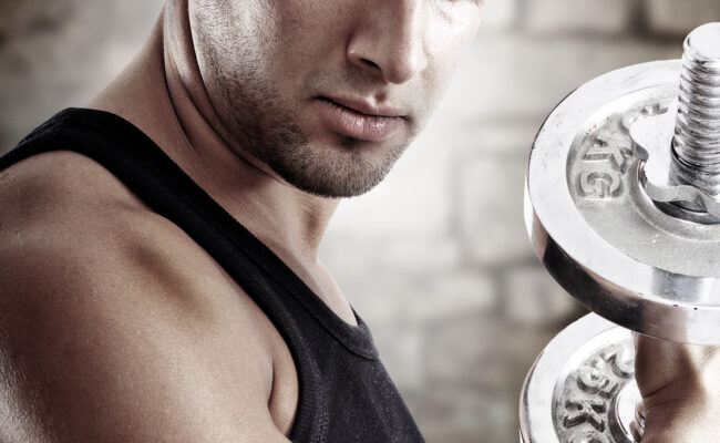 Young man in shape